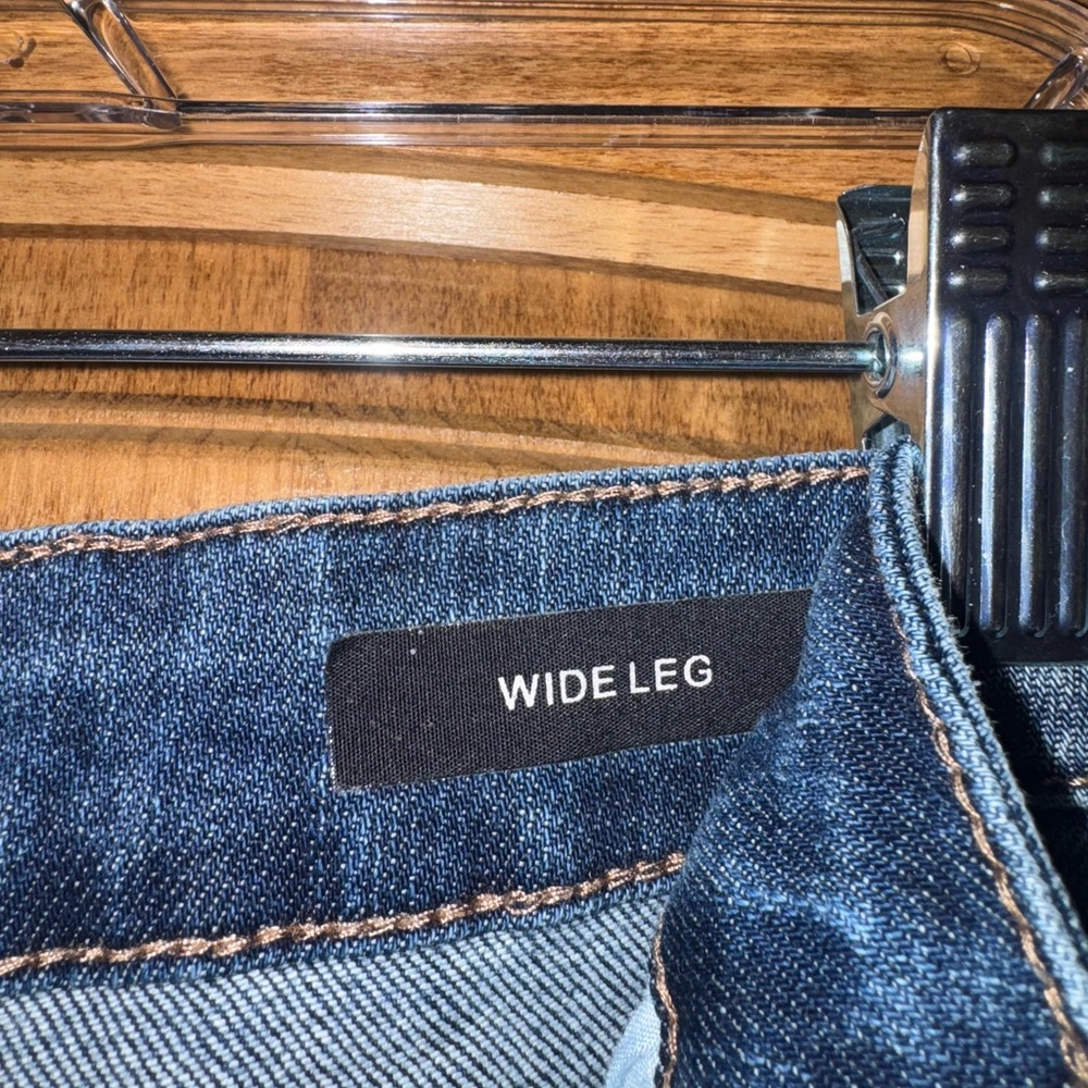 Judy Blue Wide Leg Cropped Denim Jeans Size 13/31 - Picture 5 of 6